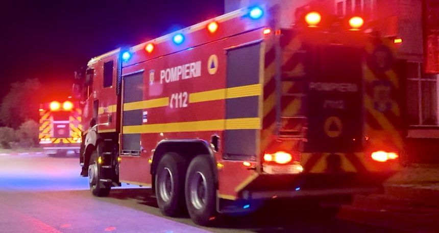 Incendiu intr un bloc din Cisnadie locatarie evacuati