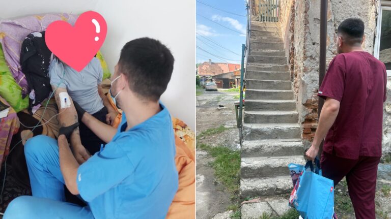 Lectie de umanitate la Sibiu asistent medical pro bono pentru varstnici