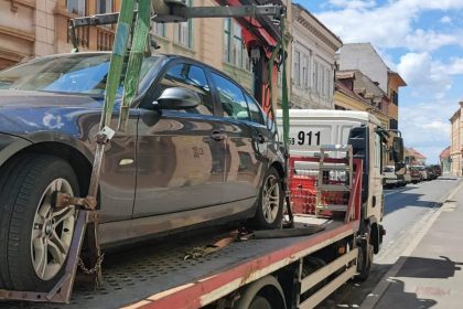 Masinile de ridicare au generat aproape 1 milion lei in Sibiu peste 2000 de interventii anul trecut