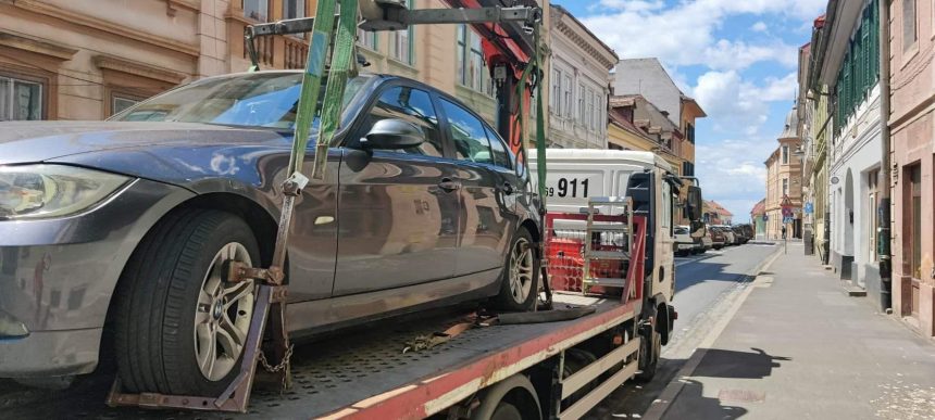 Masinile de ridicare au generat aproape 1 milion lei in Sibiu peste 2000 de interventii anul trecut