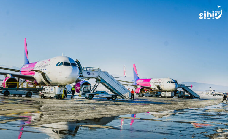 Momente de panica intr un avion Wizz Air la Sibiu