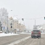 Traficul din Sibiu afectat de zapada intervin autospecialele