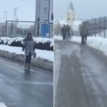Trotuare impracticabile in Turnisor din zapada Cine trebuie sa curate