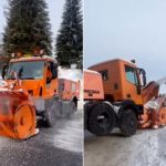 Zeci de utilaje actioneaza pe drumurile din Sibiu