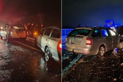 accident grav pe DN1 la Bradu 3 masini implicate
