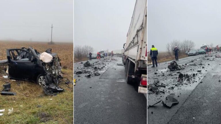 accident teribil pe un drum european 6 oameni si au pierdut viata