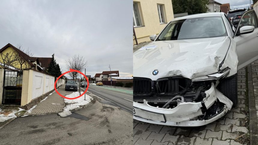 intersectie periculoasa pentru soferi la selimbar un binevoitor parcheaza neregulamentar masina 6 accidente in 3 luni video si foto