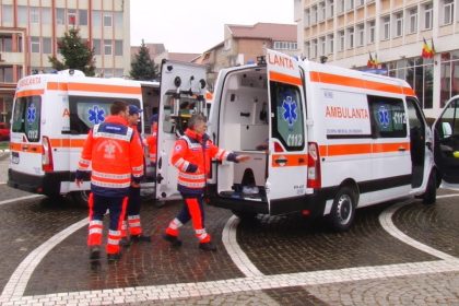 Accident la Medias un motociclist a fost ranit si transportat de urgenta la spital
