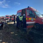 Accident la iesirea din Sibiu spre Poplaca soferita de 74 de ani a intrat cu masina intr un cap de pod foto