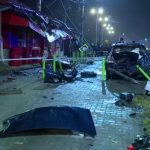 Accident spectaculos in Ilfov O masina a sarit peste un sens giratoriu video