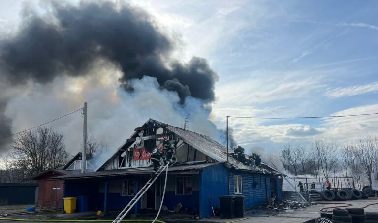 Cauza incendiului devastator de vineri de la Vestem ISU Sibiu comunica primele concluzii