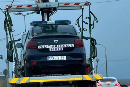 Masina Politei Locale Sibiu ridicata explicatia Primariei dupa ce fotografia a devenit virala