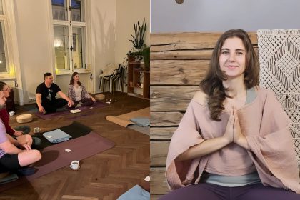 S a intors din Mexic pentru a aduce Yin Yoga la Sibiu Diana lanseaza yoga in cuplu de Dragobete foto video