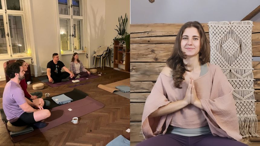 S a intors din Mexic pentru a aduce Yin Yoga la Sibiu Diana lanseaza yoga in cuplu de Dragobete foto video