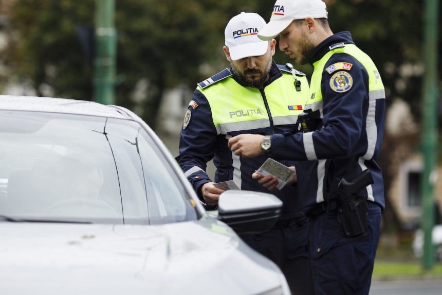 Tanar din Buia prins in timp ce conducea o masina fara inmatriculare