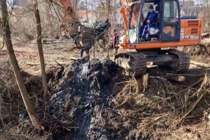 Trei baraje construite de castori la Chirpar au fost demolate Apele Romane au acordat aprobatul foto
