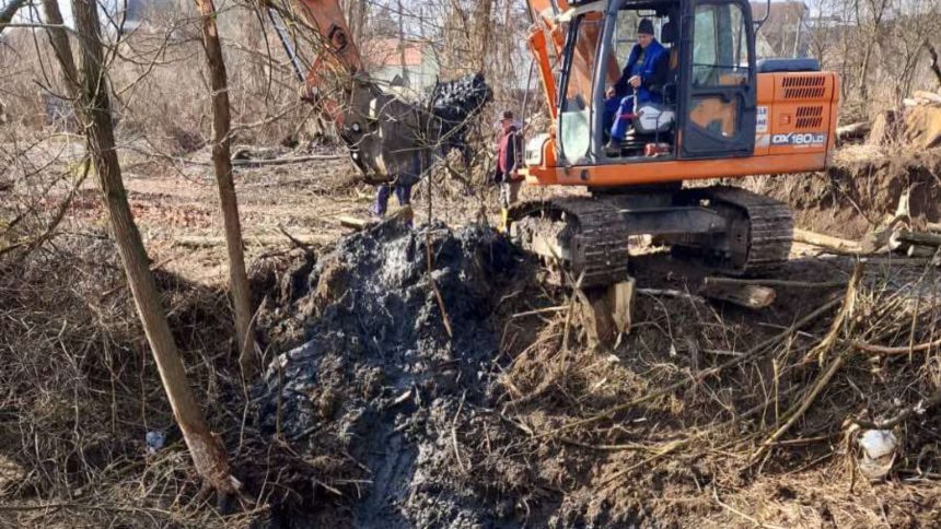 Trei baraje construite de castori la Chirpar au fost demolate Apele Romane au acordat aprobatul foto