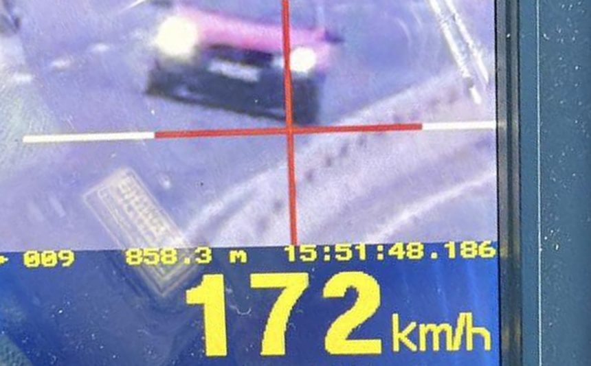 Un sibian a zburat cu 172 km h pe DN1 policia i a aplicat o sanciune pe msur