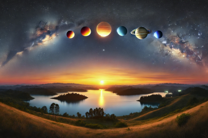 fenomen rar pe cerul de noapte sase planete vizibile in acelasi timp