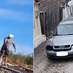 scandal intre vecini in bungard unul este acuzat ca circula prin sat cu o masina grav avarriata