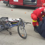 Accident cu fuga de la locul faptei la Rosia biciclist internat la spital