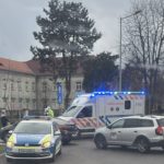 Accident in Terezian biciclist lovit de o masina fotografii