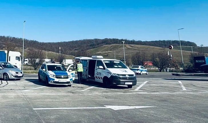 Actiune rapida pe autostrada A1 la Sibiu sofer strain sanctionat cu 10000 de lei
