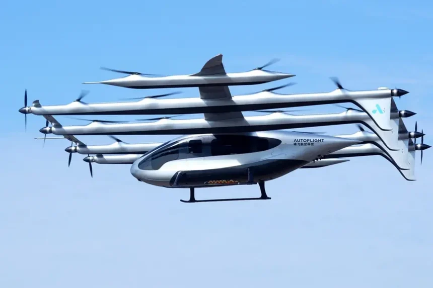 China a efectuat cu succes teste pentru un taxi zburator cu capacitate de 10 persoane