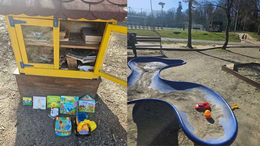 Gest emotionant al unei mame in Sibiu a lasat jucarii in parc pentru copiii care nu au foto