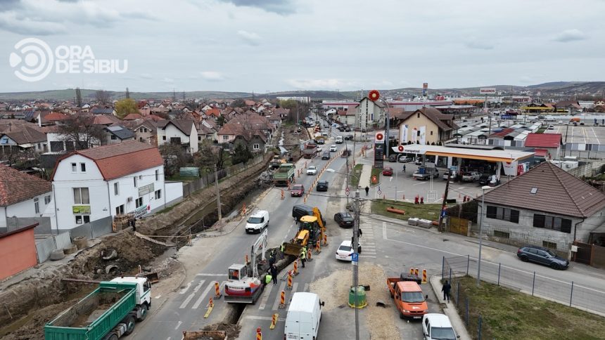 Lucrarile de pe Calea Surii Mari progresul celor 4 echipe de pe santier dupa 10 zile video foto