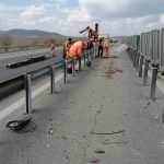 Parapetul de pe autostrada Sibiu Sebes a fost refacut in zona unde aavut loc un accident mortal zilele trecute