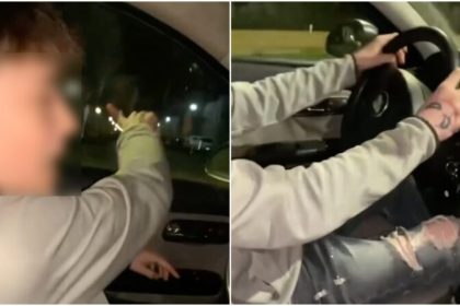 Pericol public Doi copii au sustras masina unui livrator si au condus o prin Sibiu video