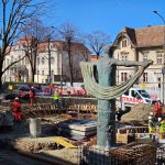 Piazteta de pe bulevardul Victoriei se intra intr o noua faza a lucrarilor