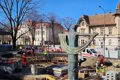 Piazteta de pe bulevardul Victoriei se intra intr o noua faza a lucrarilor