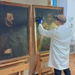 Portretele celor 11 principate ai Transilvaniei restaurate la Sibiu lucreaza cu expertii de la Muzeul Brukenthal foto