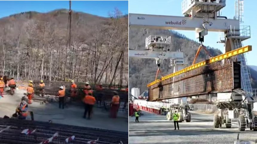 Progres de 12 pe lotul 3 Cornetu Tigveni al autostrazii Sibiu Pitesti 1500 de muncitori sunt mobilizati video