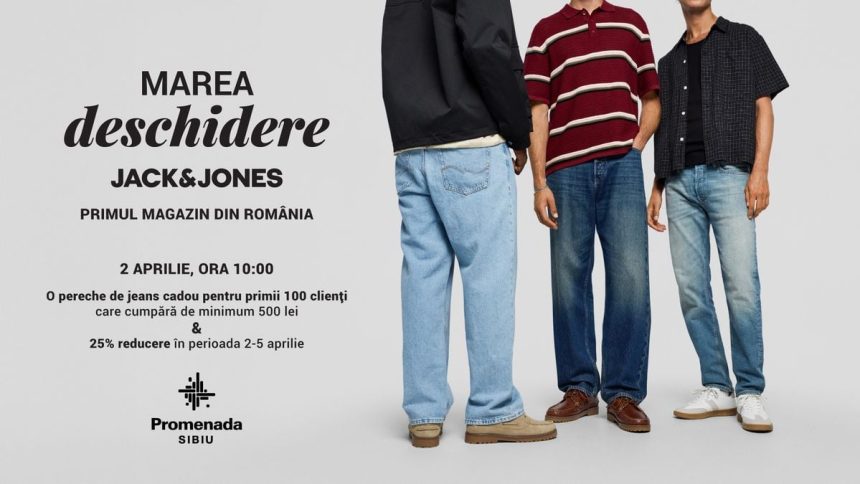Promenada Sibiu introduce pentru prima data brandul international JACK JONES in oras