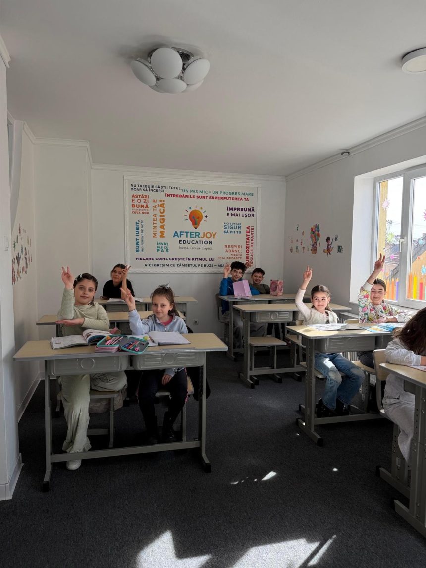 Un afterschool cu suflet in Sibiu suport la teme creativitate si dezvoltare personala la Afterjoy Education foto si video
