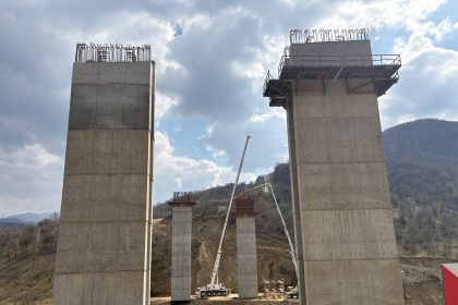 Vizita prefectului pe santierele autostrazilor din Sibiu stadiul lucrarilor pe A1 si A13 foto