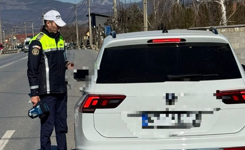 sibian oprit baut la volan pe un drum din judetul alba