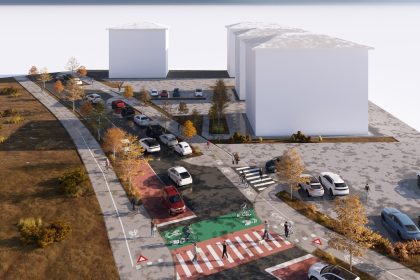 Santier pe strada Ogorului din Sibiu vor fi crete piste de biciclete si zone verzi