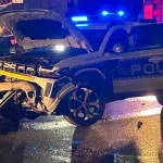Accident cu 3 mașini pe Milea, una e autospecială de Poliție. Intervin SMURD și Ambulanța