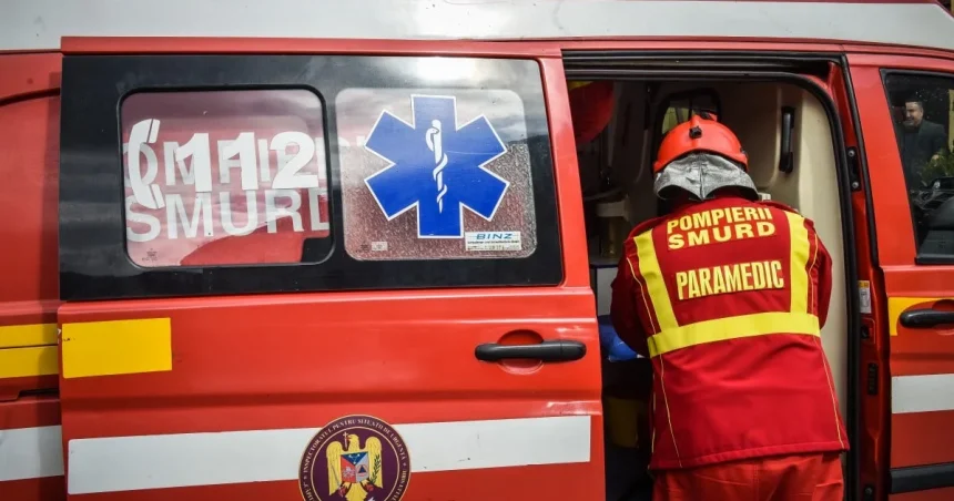 Accident la Racovița. Tânăr beat, prins sub un cap de pod
