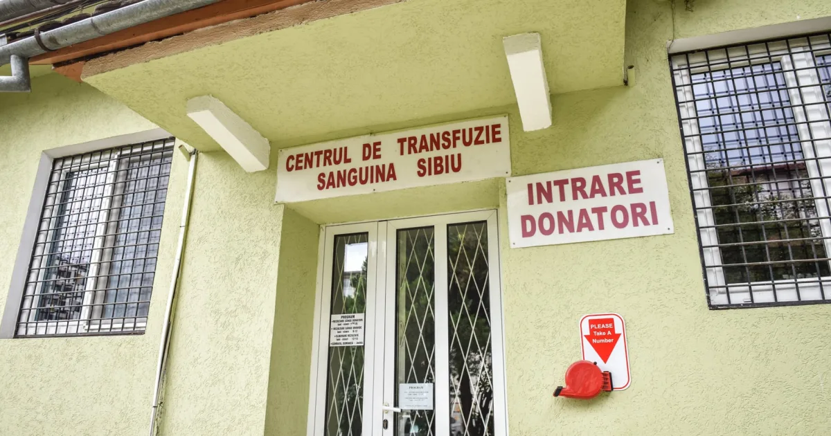 Apel urgent al Centrului de Transfuzie Sanguină Sibiu: este nevoie de sânge O negativ