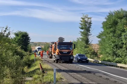 Lucrările pe DN14, aproape de Ruși, s-au încheiat. Reprezentant: „Se strică mereu”