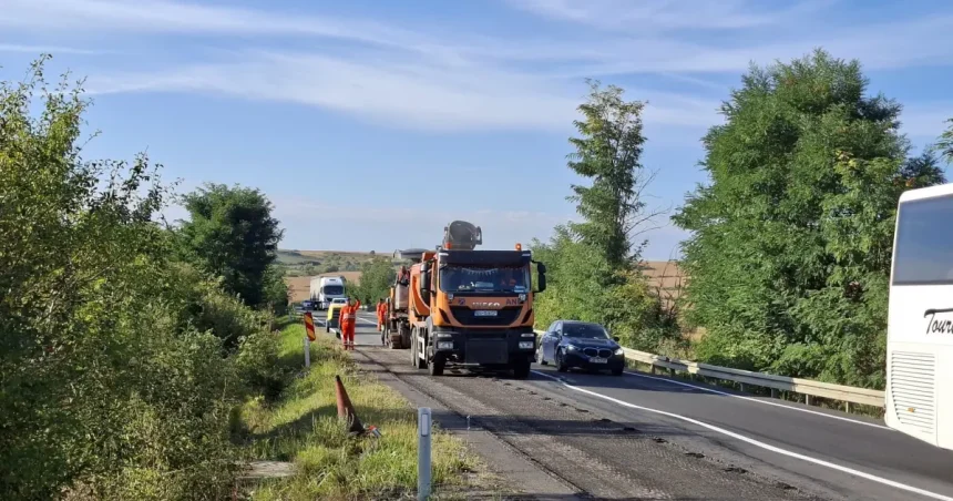 Lucrările pe DN14, aproape de Ruși, s-au încheiat. Reprezentant: „Se strică mereu”