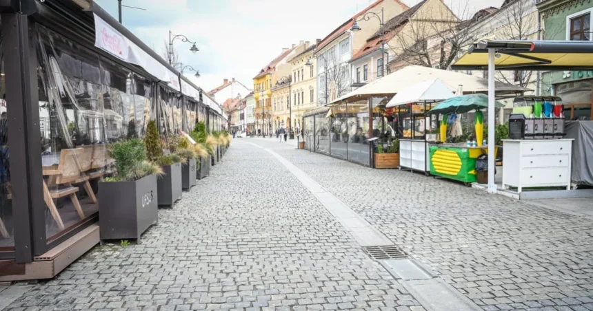 Luptă pe terasele din centrul Sibiului: 52 de cereri, 20 doar pe strada Bălcescu