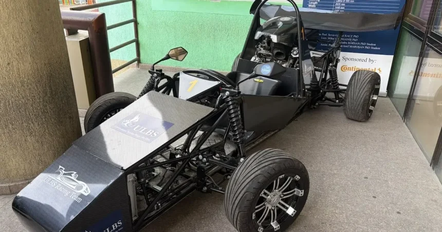 Mașină de curse a studenților din Sibiu: 120 CP, viteză maximă 200 km/h