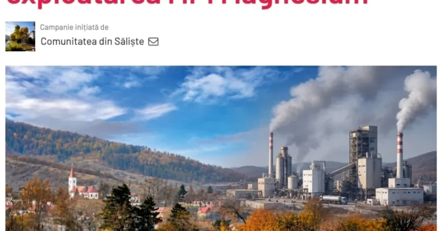 Petiție contra proiectului minier din Mărginimea Sibiului: riscuri inacceptabile