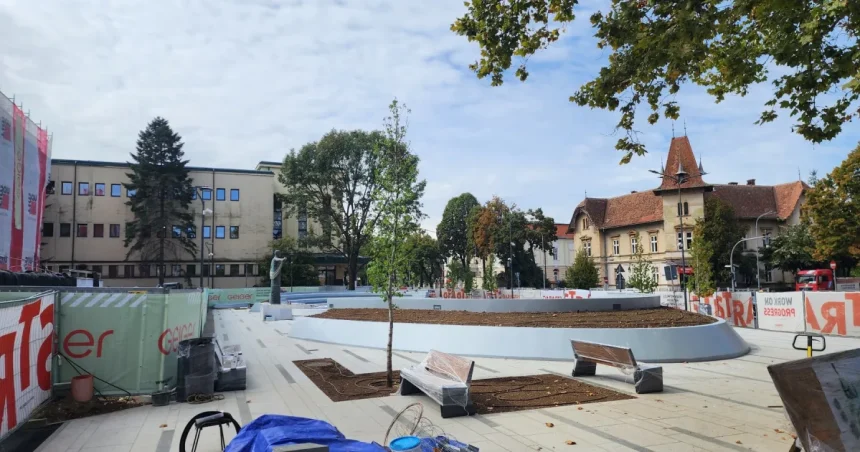 Piațeta Cercului Militar din Sibiu, gata până pe 30 septembrie